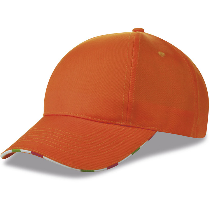 Gorra 6 paneles sandwich bandera italiana