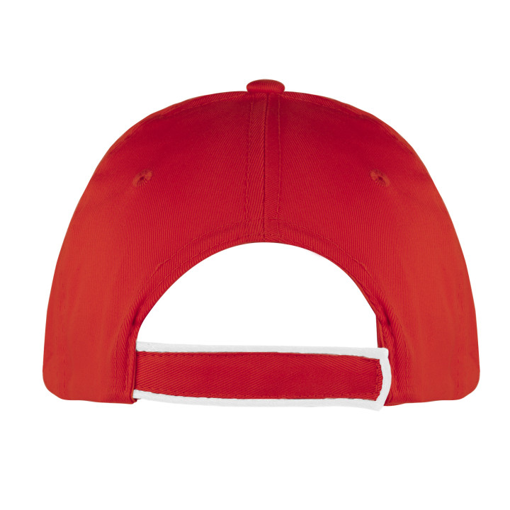 Gorra 5 paneles piping 100% algodón