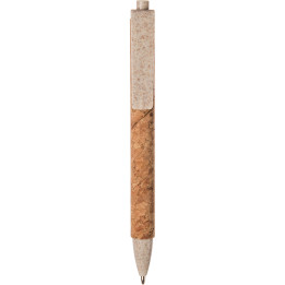Bolígrafo en corcho, paja de trigo y abs