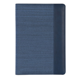 Carpeta para notas tamaño a4, con bloc de notas y bolsillos interiores.