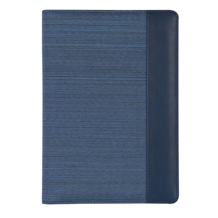 Carpeta para notas tamaño a4, con bloc de notas y bolsillos interiores.