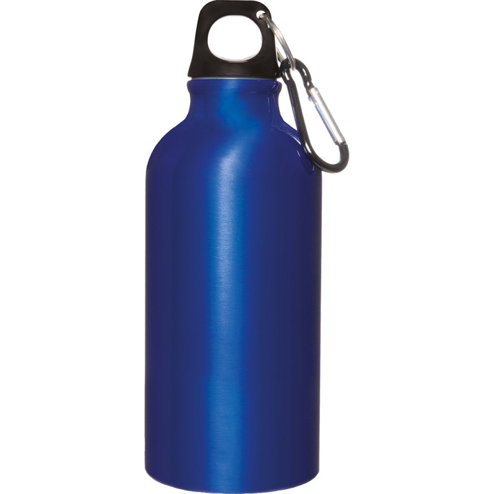 Botella 400 ml para agua en aluminio/plástico