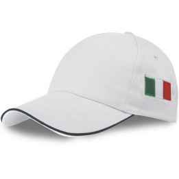 Gorra 5 paneles bandera italiana