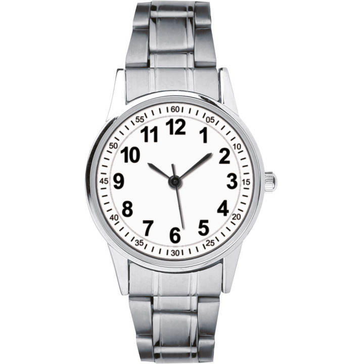 Reloj analógico personalizable metal/acero inoxidable