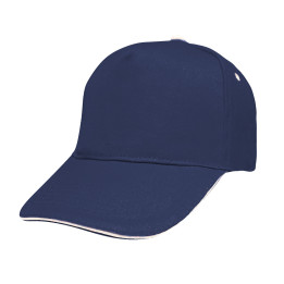 Gorra 5 paneles sandwich 100% algodón