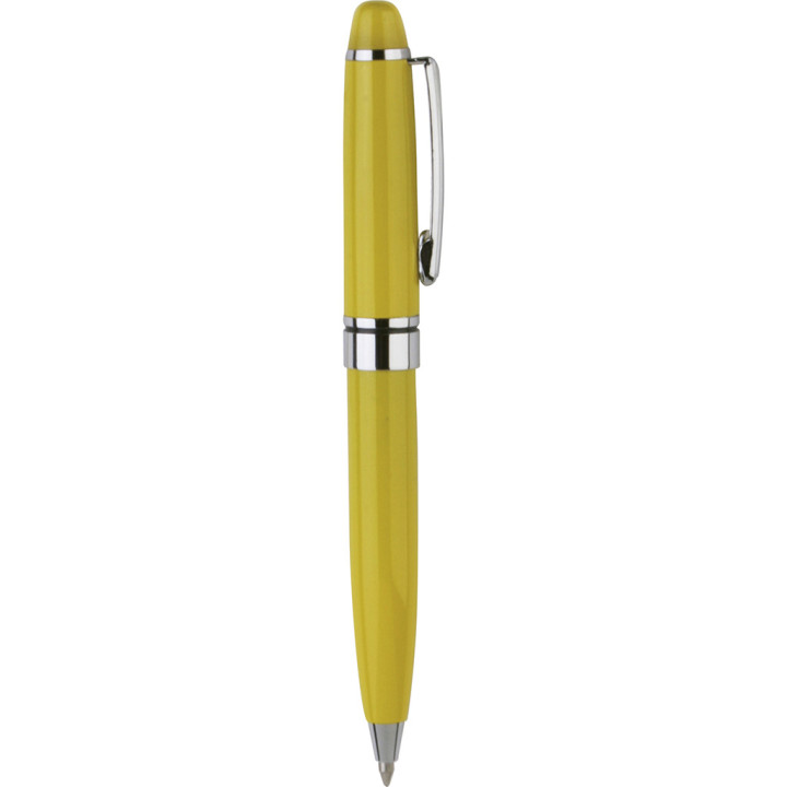Mini boligrafo de metal cierre rotación