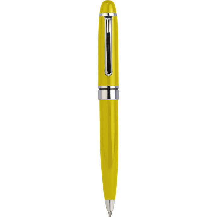 Mini boligrafo de metal cierre rotación