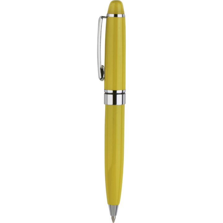 Mini boligrafo de metal cierre rotación