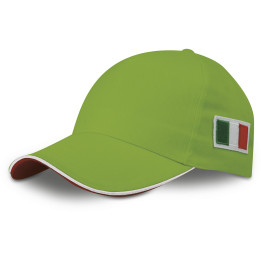 Gorra 5 paneles bandera italiana