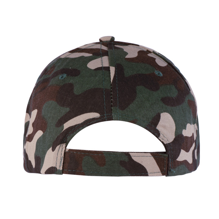 Gorra 6 paneles camuflaje 100% algodón
