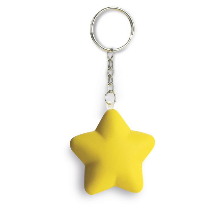 Llavero antiestrés estrella