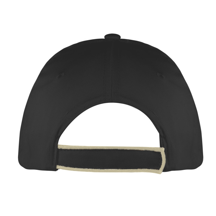 Gorra 5 paneles piping 100% algodón