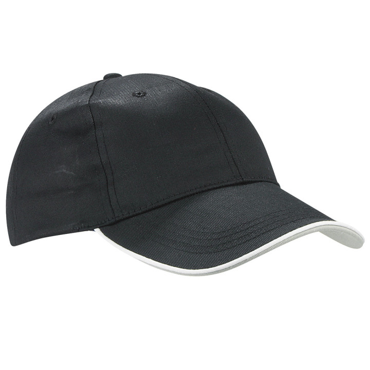 Gorra 6 paneles 65% poliéster/35% algodón