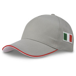 Gorra 5 paneles bandera italiana