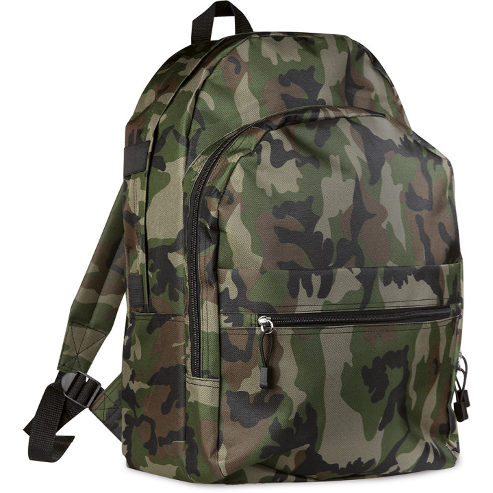 Mochila trekking nylon 600d estampado camuflaje