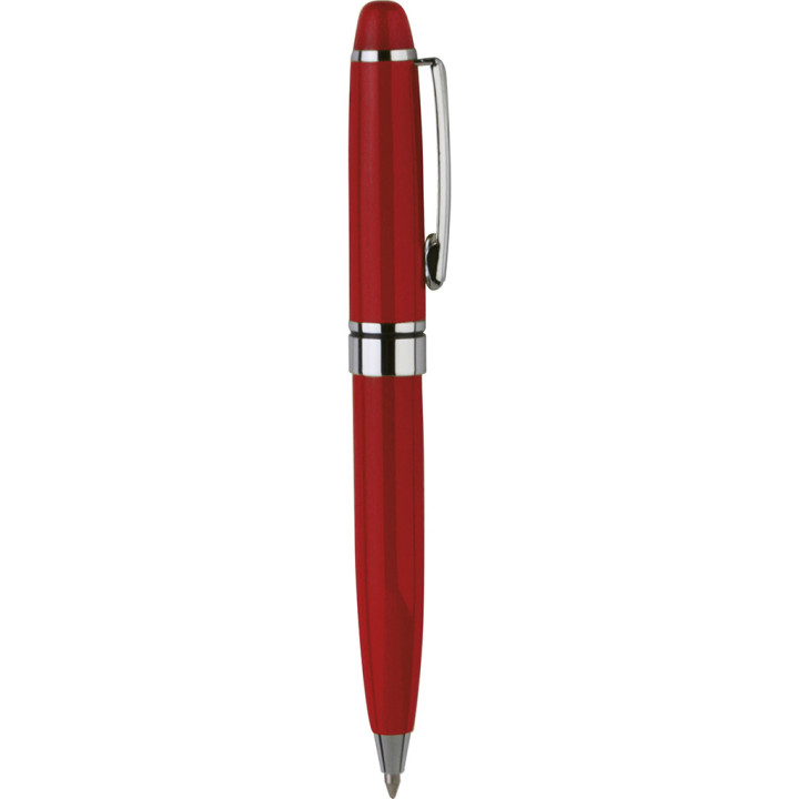 Mini boligrafo de metal cierre rotación
