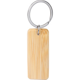 Llavero de bambú con etiqueta nfc