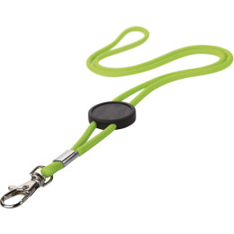 Lanyard cordón poliéster con placa estampación