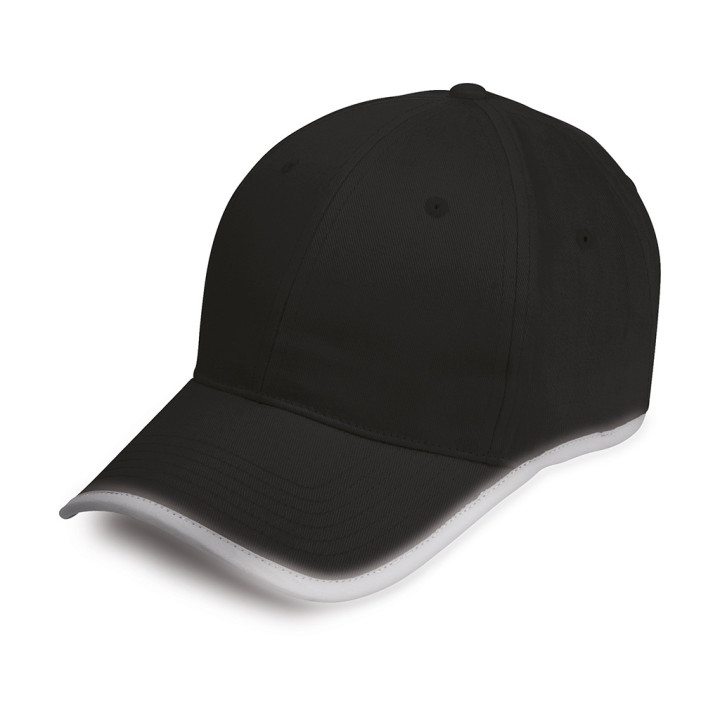 Gorra 6 paneles reflex 100% algodón