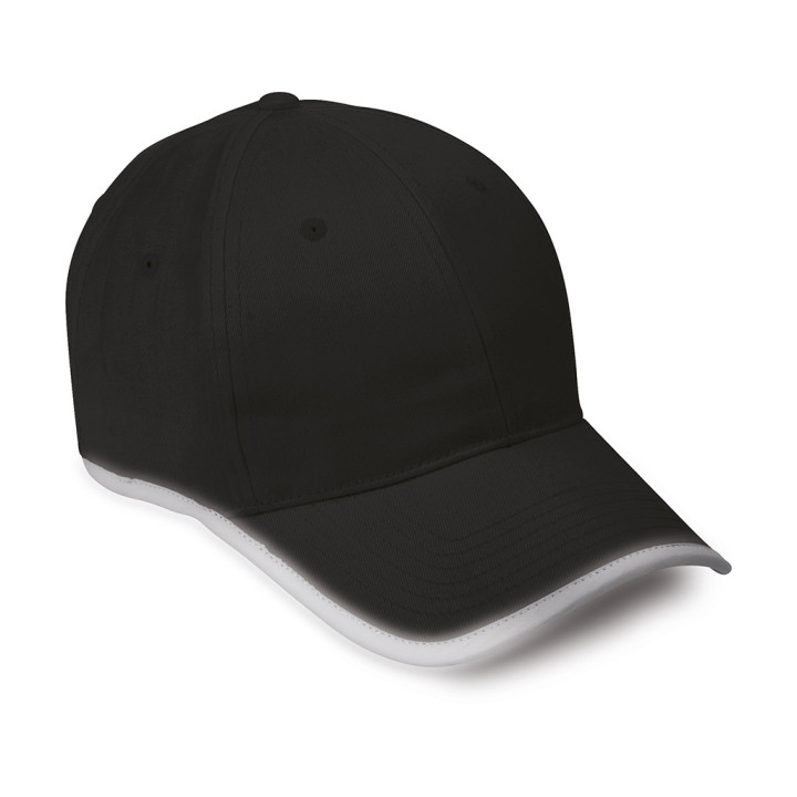 Gorra 6 paneles reflex 100% algodón