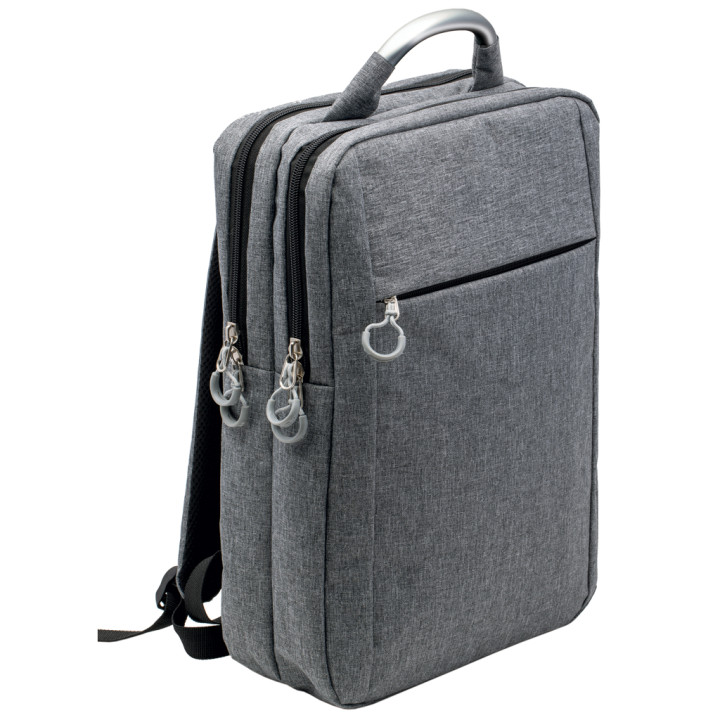 Mochila para portátil en poliéster 300d/aluminio