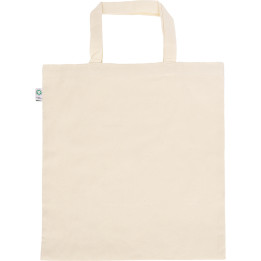 Bolsa shopping algodón orgánico 140gr. asas cortas