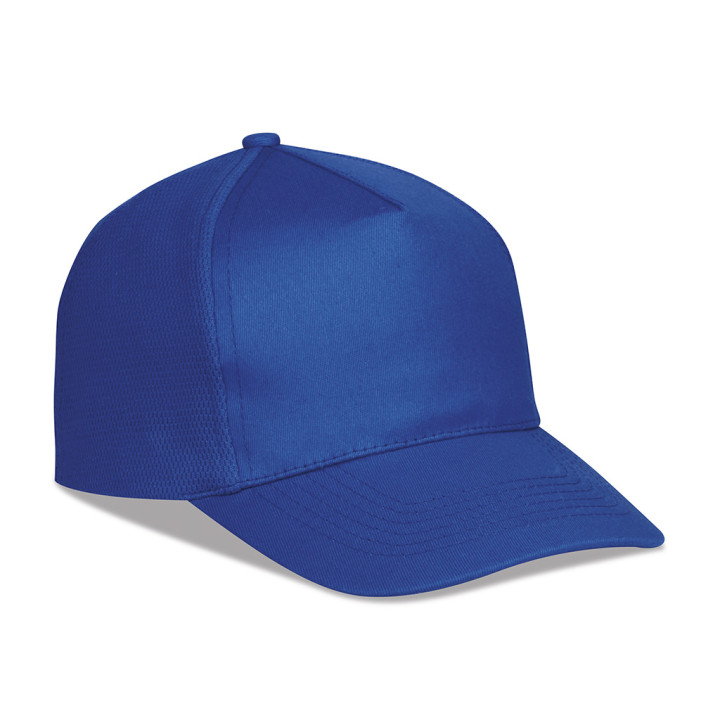 Gorra de rejilla 5 paneles algodón/poliéster