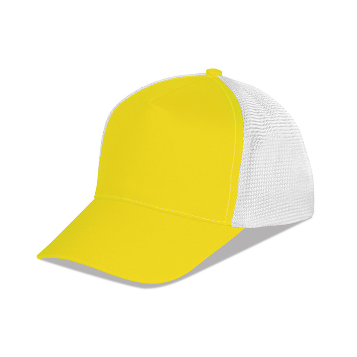 Gorra rejilla 5 paneles 100% poliéster
