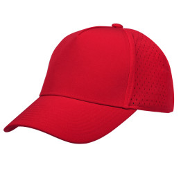 Gorra 5 paneles con orificios de ventilación