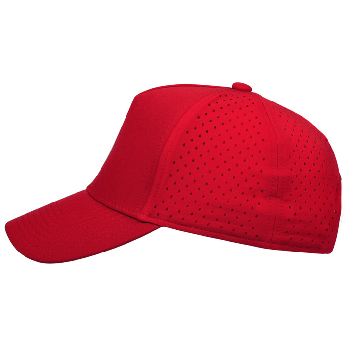 Gorra 5 paneles con orificios de ventilación