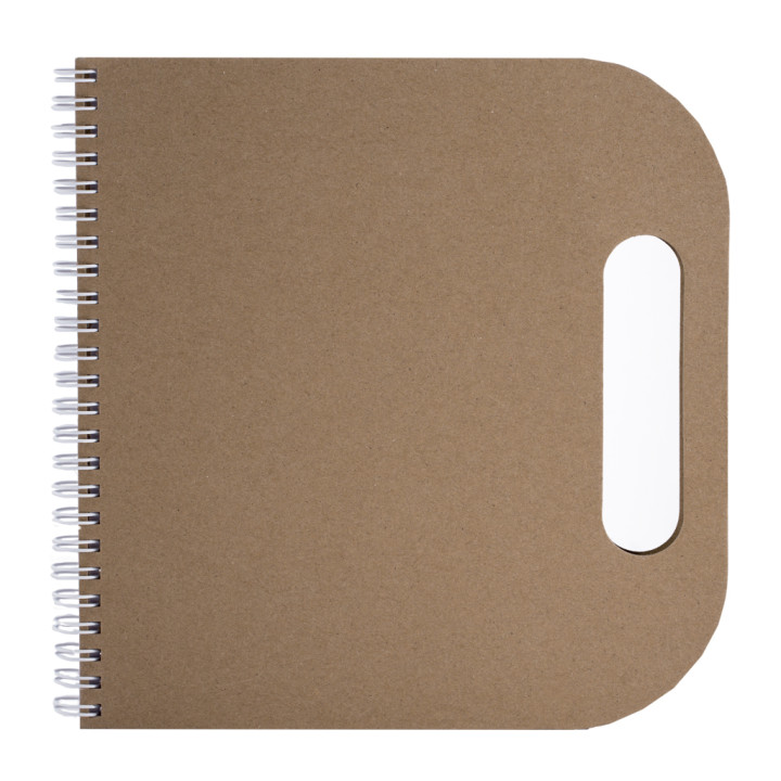 Cuaderno 70 hojas multifunción papel reciclado/plástico