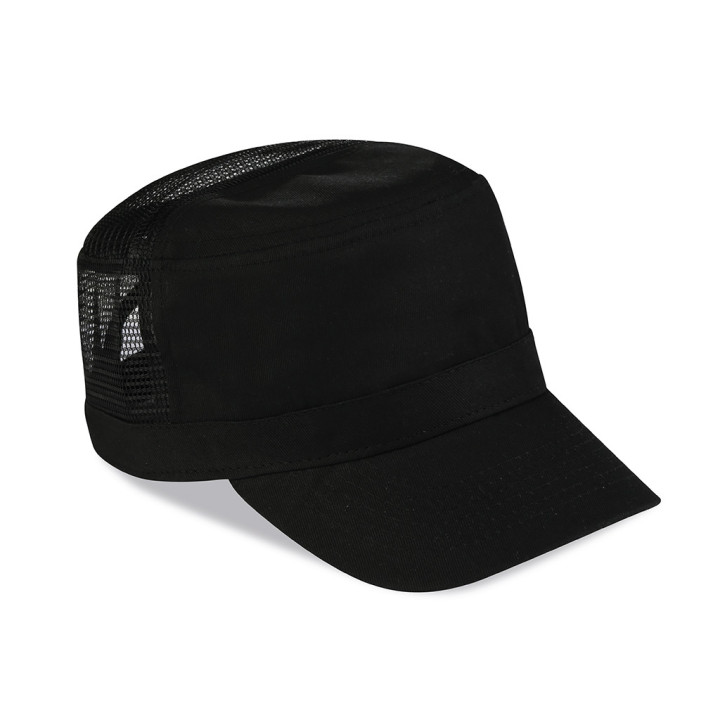 Gorra militar rejilla algodón/poliéster
