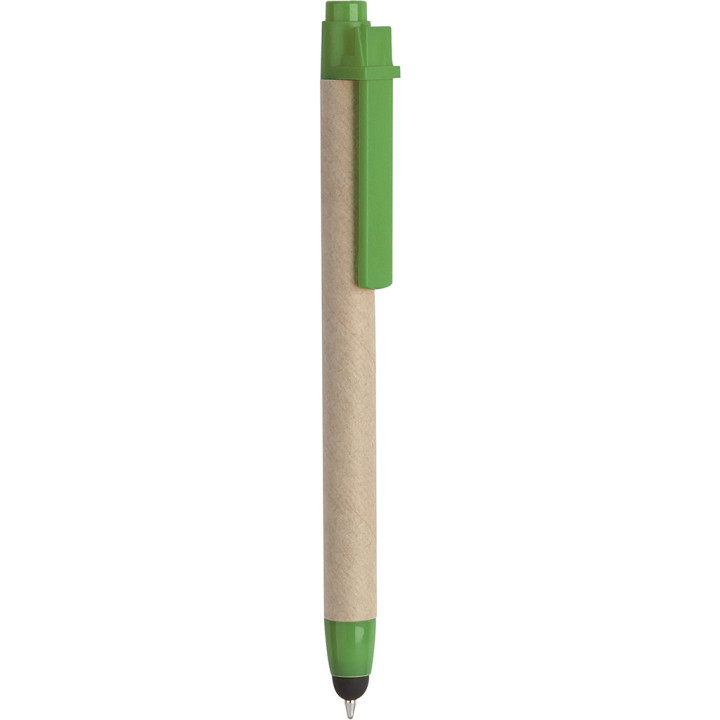 Boligrafo papel reciclado pantalla táctil