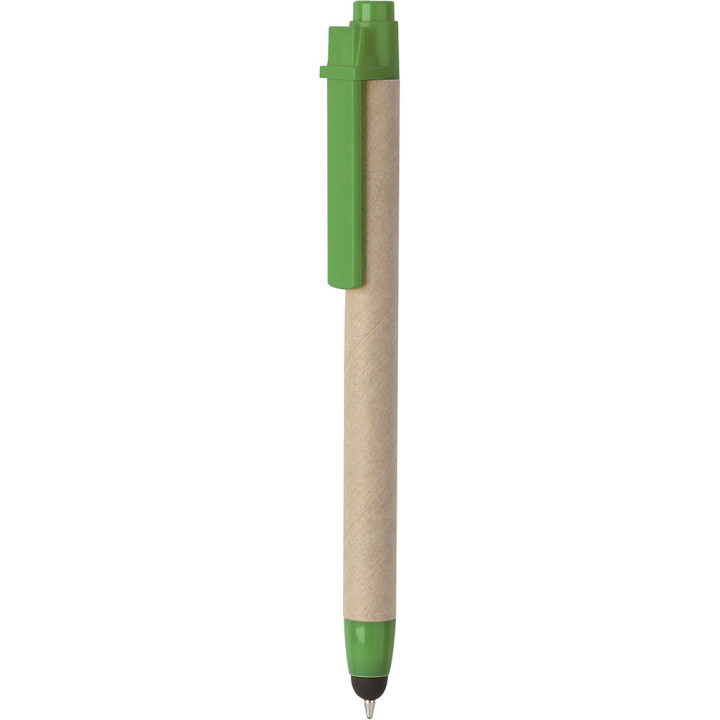 Boligrafo papel reciclado pantalla táctil