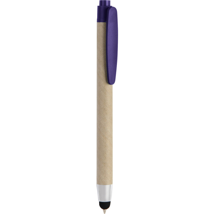 Bolígrafo papel reciclado pantalla táctil