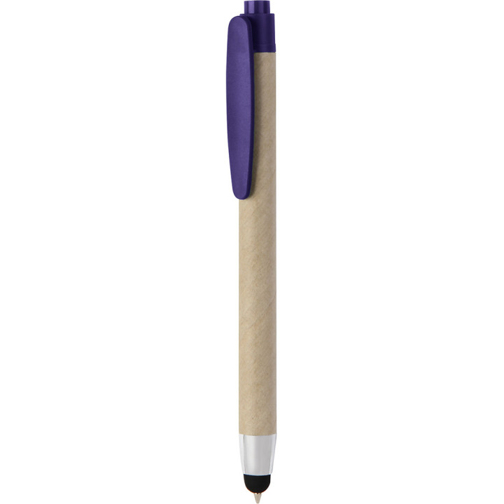 Bolígrafo papel reciclado pantalla táctil