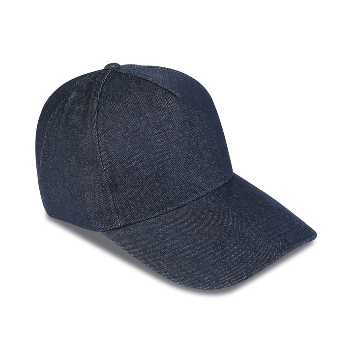 Gorra 5 paneles 100% tejano