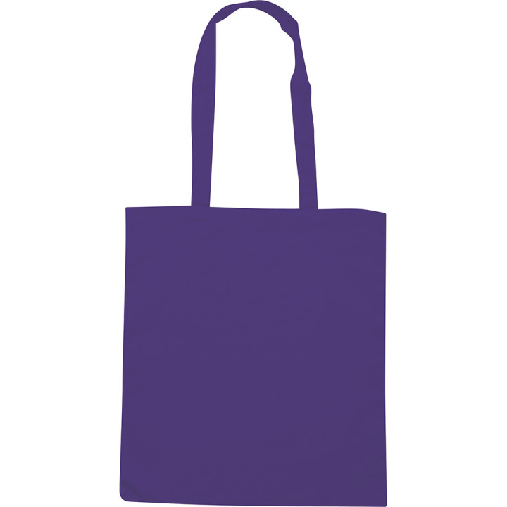 Bolsa shopping de algodón 105 gr/m2 asa larga