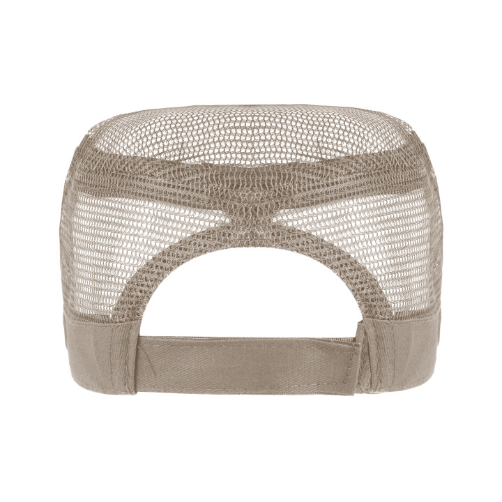 Gorra militar rejilla algodón/poliéster