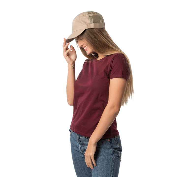 Gorra militar rejilla algodón/poliéster