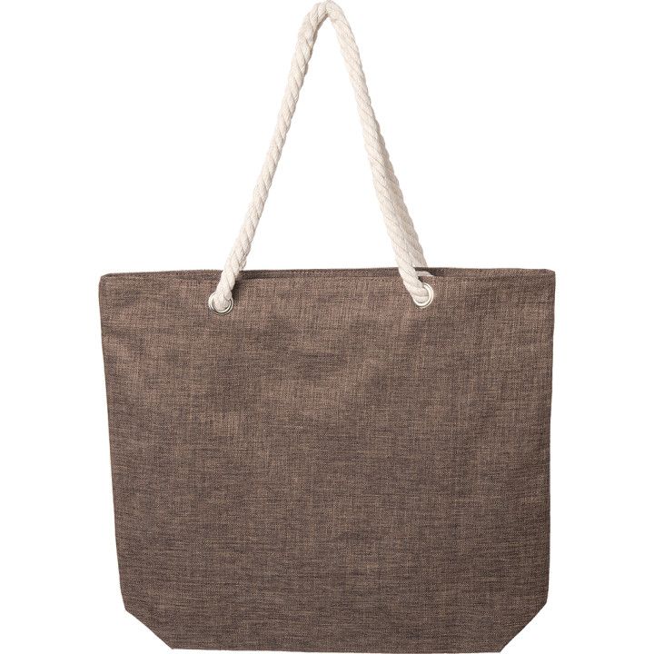Bolsa de playa efecto melange poliéster 600d