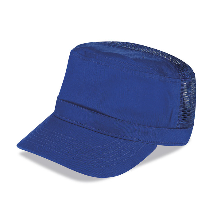 Gorra militar rejilla algodón/poliéster