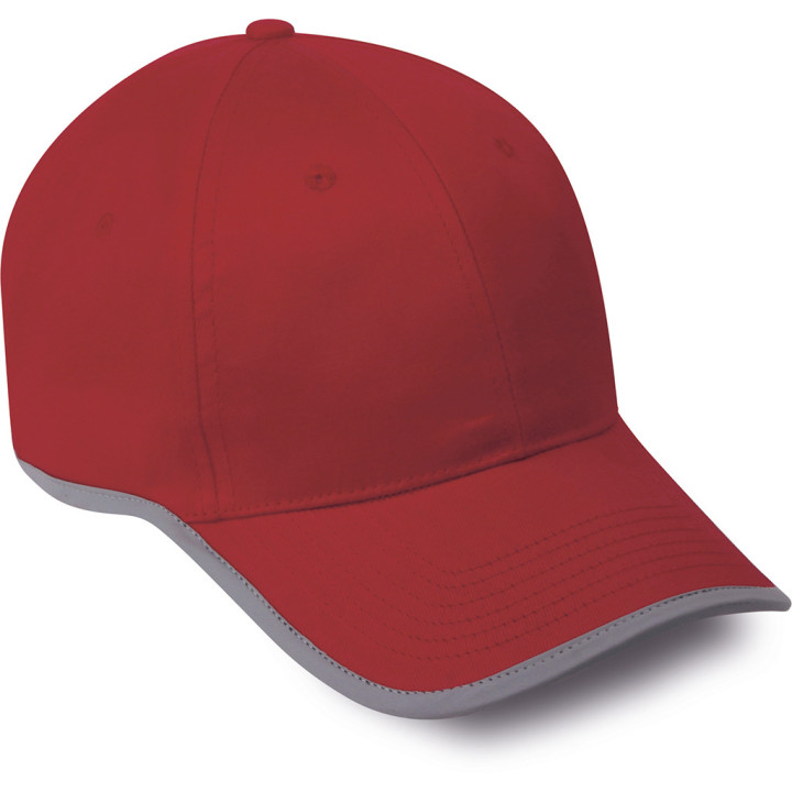 Gorra 6 paneles reflex 100% algodón