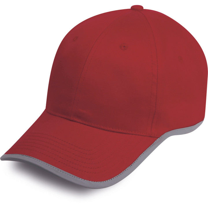 Gorra 6 paneles reflex 100% algodón