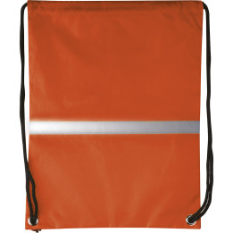 Mochila de cuerdas nylon 210d banda reflectante