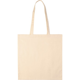 Bolsa shopping de algodón 140 gr/m2 asa larga color natural