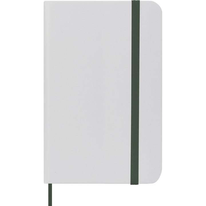 Libreta a6 tipo moleskine pvc/papel