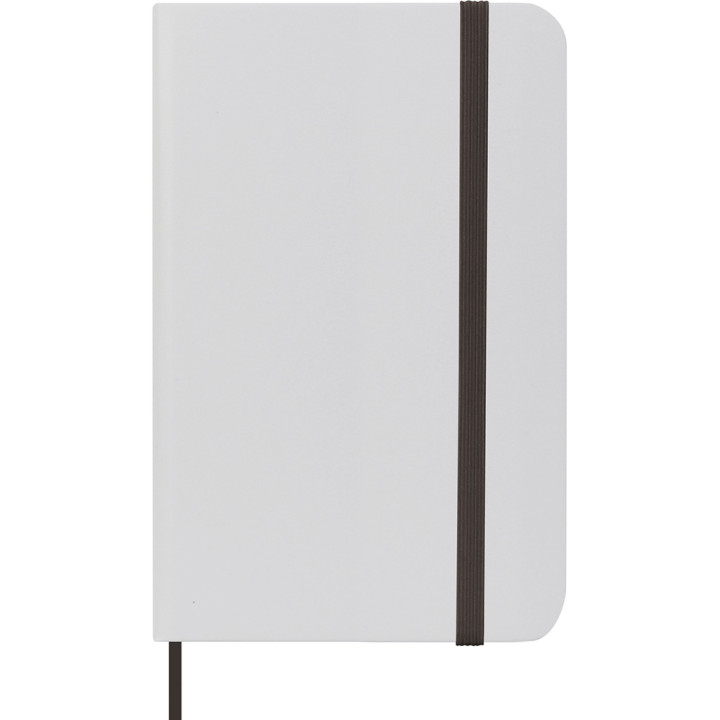 Libreta a6 tipo moleskine pvc/papel