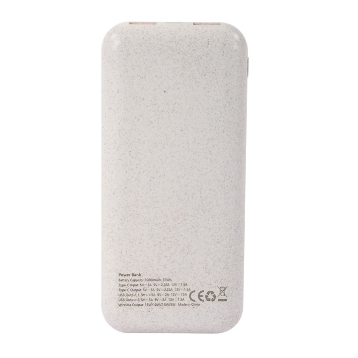 Cargador inalámbrico y usb de 10000 mah