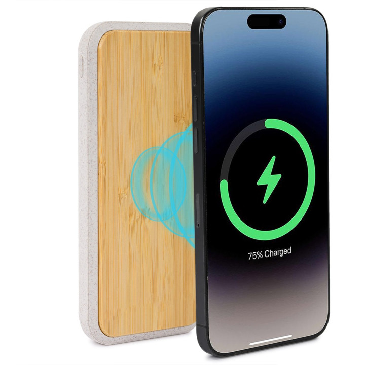 Cargador inalámbrico y usb de 10000 mah